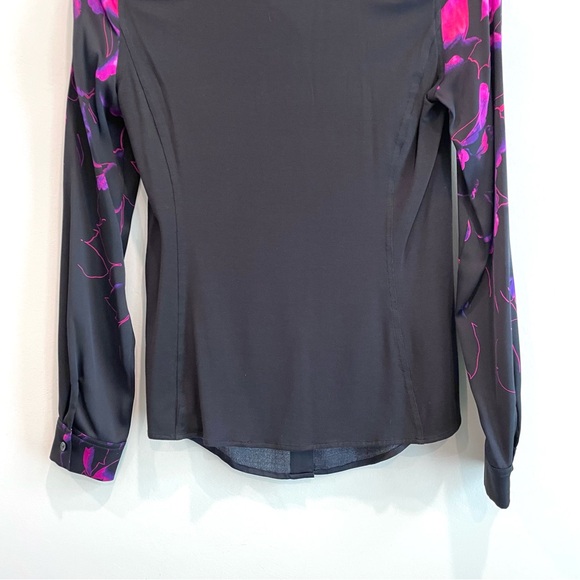 Elie Tahari Saks Fifth Exclusive Silk Stretch Button Down Shirt - Picture 11 of 12